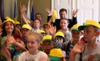 Żółte czapeczki u prezydenta