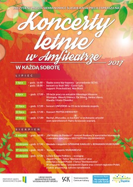Koncerty Letnie w Amfiteatrze - plakat