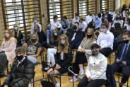 Uczniowie II LO im. Jana Matejki w Siemianowicach Śląskich na uroczystości z okazji rozpoczęcia…