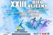 Plakat informujący o XXIII Biegu Korfantego