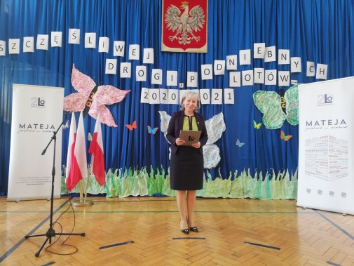 Przemawia dyrektor szkoły K. Sztyler