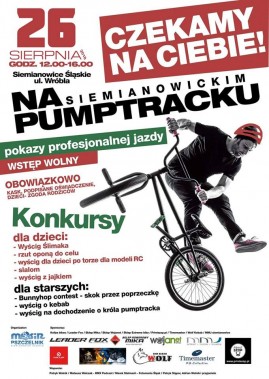Plakat pokazy jazdy na Pumptracku