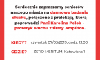 Seniorze! -Zbadaj słuch wraz z Między pokoleniowo