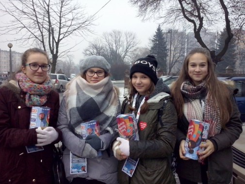 Gimnazjaliści grają z WOŚP 1
