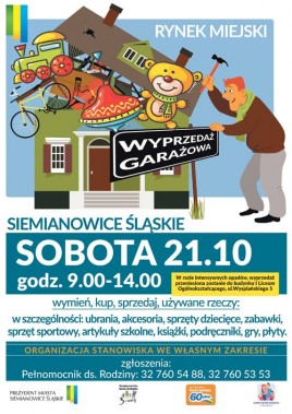 Wyprzedaż garażowa 21 października 2017 r.