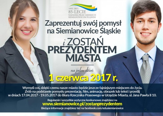 Plakat, "Mój pomysł na nowoczesne Siemianowice"