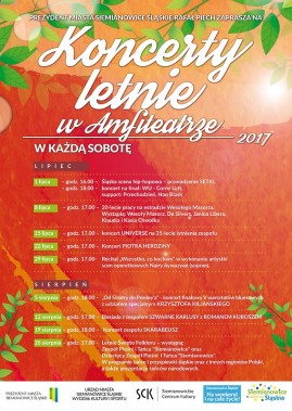 Koncerty Letnie w Amfiteatrze - plakat