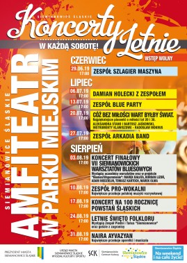 Koncerty Letnie w Amfiteatrze - plakat