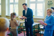 Nagrodzeni przez prezydenta miasta uczniowie siemianowickich szkół.