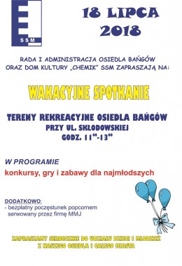 Spotkanie Wakacyjne - plakat
