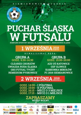 Plakat - Puchar Śląska w Futsalu
