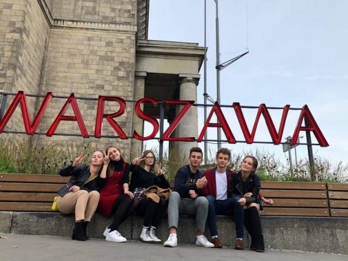 Uczniowie Śniadeka w Warszawie