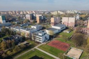 Zespół Szkół Sportowych ujęcie z lotu ptaka