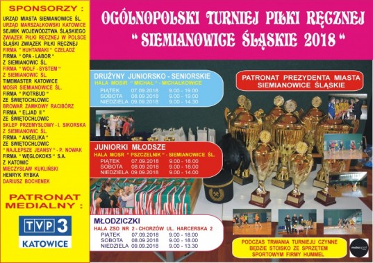 Ogólnopolski Turniej Piłki Ręcznej - plakat