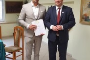 Podpisanie umowy na dofinansowanie siemianowickiej Ochotniczej Straży Pożarnej.
