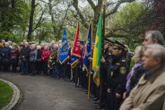 Odsłonięcie posągu św. Floriana na plantach przy kościele św. Antoniego.