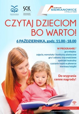 Czytaj dzieciom, bo warto - plakat