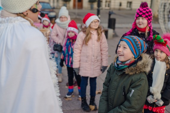 Na siemianowickim Rynku Miejskim pojawił się Święty Mikołaj.