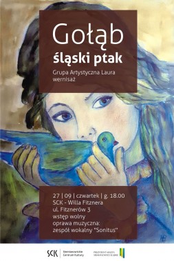 Gołąb - śląski ptak - plakat