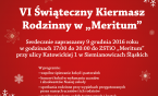 VI Świąteczny Kiermasz Rodzinny w "Meritum"