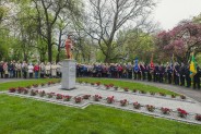 Odsłonięcie posągu św. Floriana na plantach przy kościele św. Antoniego.