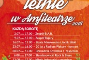 Koncerty letnie w Amfiteatrze - plakat