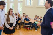Nagrodzeni przez prezydenta miasta uczniowie siemianowickich szkół.