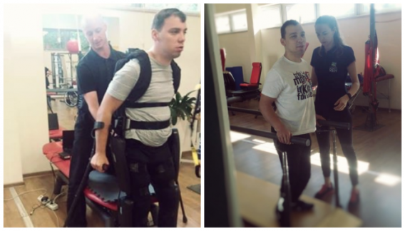Artur Leszek podczas rehabilitacji
