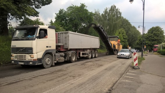 Ulica Michałkowicka w remoncie