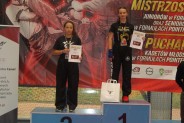 Zawodniczka na podium