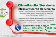 Afisz infolinii wsparcia