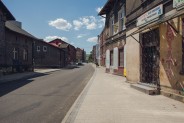 Fragment wyremontowanej nawierzchni ulicy Sobieskiego.