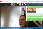 Plansza z głosowaniem o uzupełnienie porządku obrad o Apel Rady Miasta Siemianowice Śląskie.