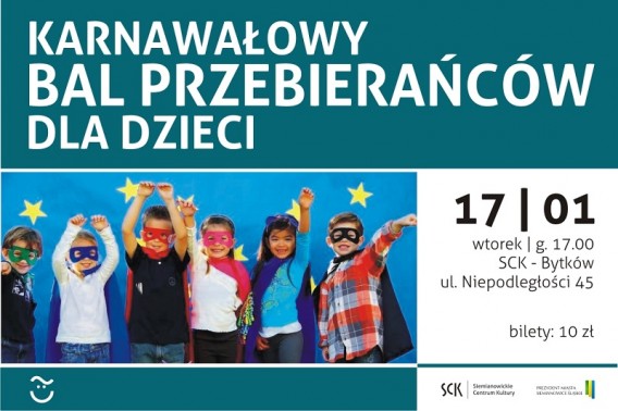 Karnawałowy bal przebierańców - plakat