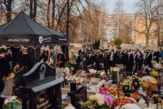 Pogrzeb zmarłego Henryka Falkusa na cmentarzu