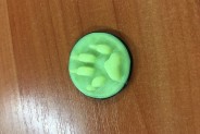Ślad psiej łapy wykonany na drukarce 3D