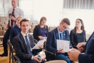 Nagrodzeni przez prezydenta miasta uczniowie siemianowickich szkół.