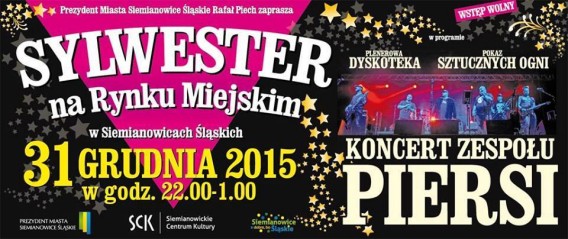 Sylwester na Rynku Miejskim - plakat
