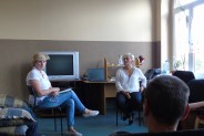 Spotkanie podopiecznych Hostelu OIK z Edytą Monasterską, doradcą zawodowym oraz Wandą Karwel,…