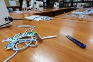 Noc Bibliotek, warsztaty szycia