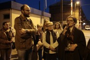 Pani Małgorzata opowiada o stacji kolejowej w Michałkowicach