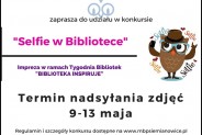 Selfie w Bibliotece - plakat