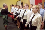 Uroczyste ślubowanie kadetów z I LO im. Jana Śniadeckiego w Siemianowicach Śląskich.