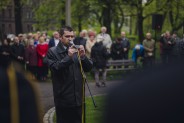Odsłonięcie posągu św. Floriana na plantach przy kościele św. Antoniego.
