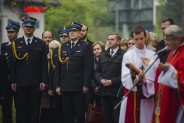Odsłonięcie posągu św. Floriana na plantach przy kościele św. Antoniego.