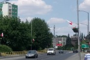 Biało-czerwone flagi, ku pokrzepieniu kibicowskich serc.