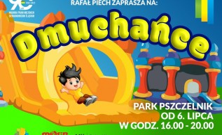 Dmuchany Zygzag McQeen czeka na najmłodszych w Parku Pszczelnik