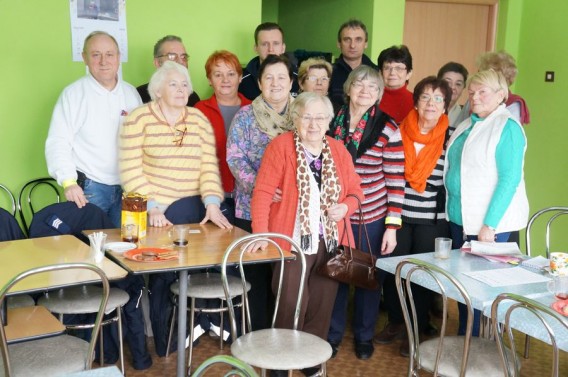 Spotkanie polcjantów z seniorami.