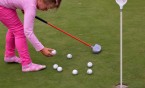 Młodzi przyszli golfiści