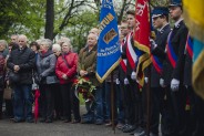 Odsłonięcie posągu św. Floriana na plantach przy kościele św. Antoniego.